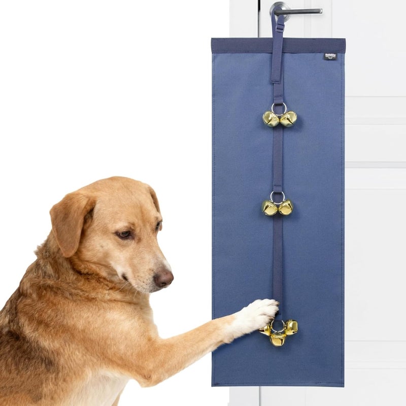 HeNdShe Anti-Scratch Dog Door Bell - Adjustable Puppy Potty Training Bells, Hanging Doorbell to Protect Doors & Trim - Image 1